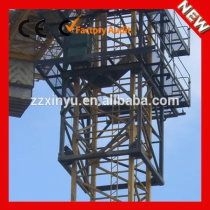 Hot Sale QTZ100 Fixed Type Automatic Self Lifting scm Tower Crane