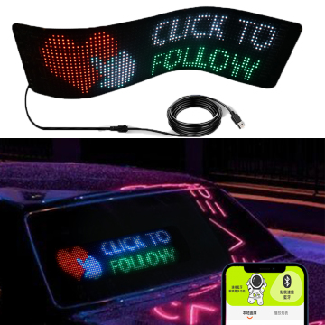 Ultra-Thin Soft LED Screen for High Brightness Home, Car, and Live Streaming