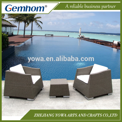 Gemhom Rattan 2 Seater Tea Set With Cushion