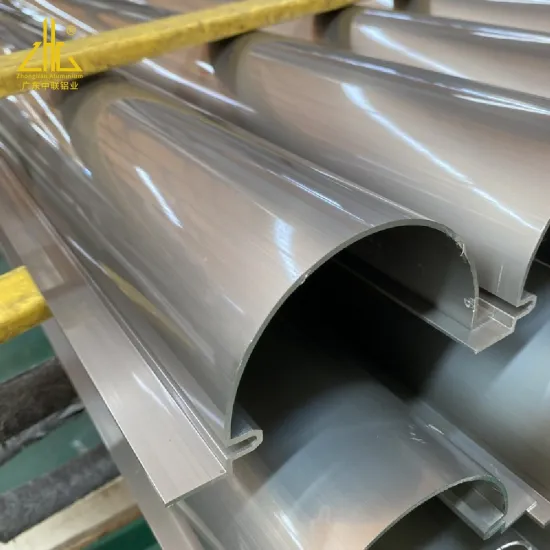 Zhonglian Supply Customized Half Round Aluminum Profiles with Various Surface Finishes