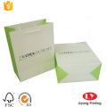 Custom paper cosmetic gift packaging shopping bag