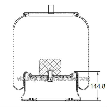 GRANNING 15709 natural rubber air bag suspension spring/ 902MB air ride suspension system spare parts steel piston