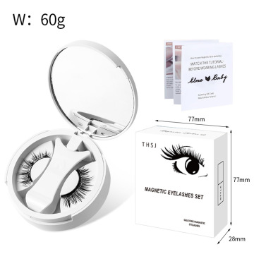 Kit per principianti da 25 mm per ciglia magnetiche: set di ciglia completo con applicatore e magneti per look 3D