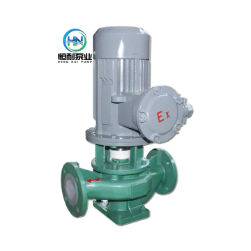 PVDF/PTFE/FEP/PFA/F46 Lined Vertical Centrifugal Chemical Pump