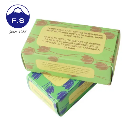 OEM Recycled Paper Colourful Soap Paper Box Printing