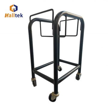 Powder Coating Supermarket Metal Shopping Basket Holder