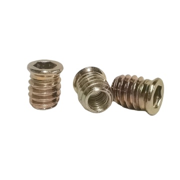 M8*30 Countersunk Head Iron Furniture Screw-in Nut Threaded for Wood Insert