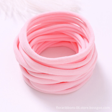 Wholesale Handmade DIY Nylon Fine Hair Band Sweet Style Kids' Hair Scrunchies