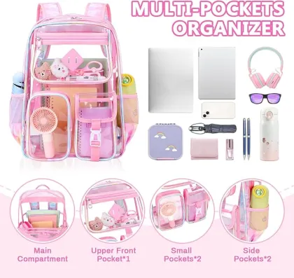 Customized Logo PVC Backpacks for Children and Kids - Waterproof and Casual Sports Bags