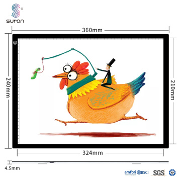 स्केचिंग ड्राइंग कलाकारों के लिए सुरन एलईडी लाइट टेबल