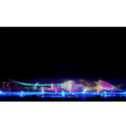 Music controlled flowing fountain