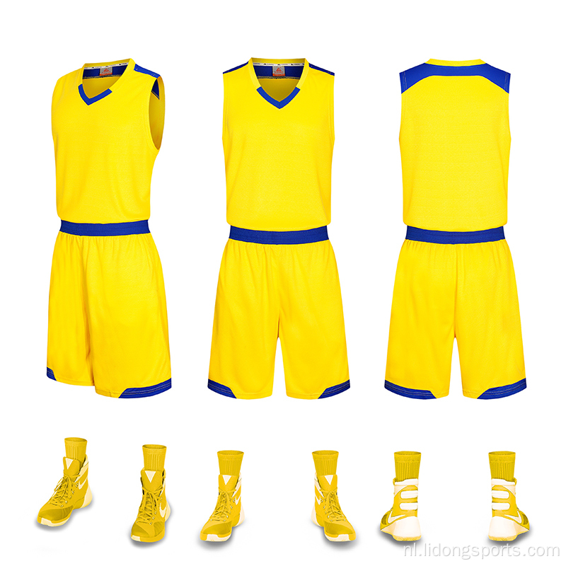 basketbal jersey uniform ontwerp kleur rood professioneel