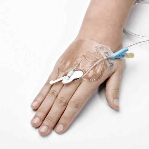 Dressing for fixing PCA cannula
