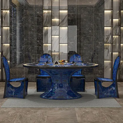 Modern ltalian Solid Wood Long Dining Table