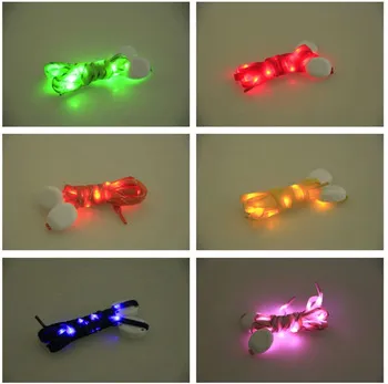 2014 new led shoelaces and LED flashing shoelaces with different color