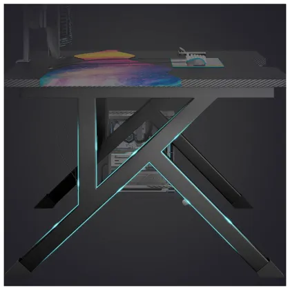 Large Desktop Gaming Desk for PC Gamers and E-sports