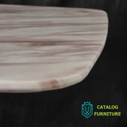 Modern nordic simple design dining room furniture marble table surface dining table