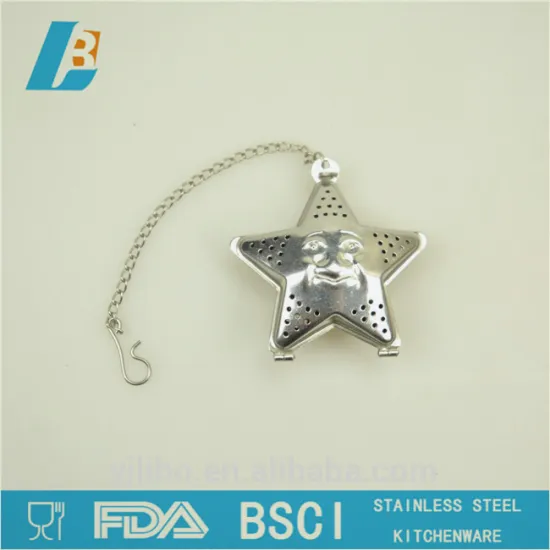 Food grade stainless steel star tea strainer tea infuser