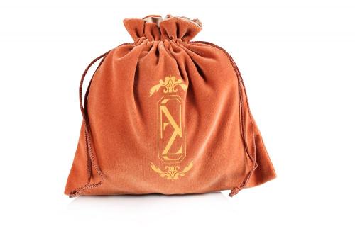 Customized Large drawstring velvet logo printed bag