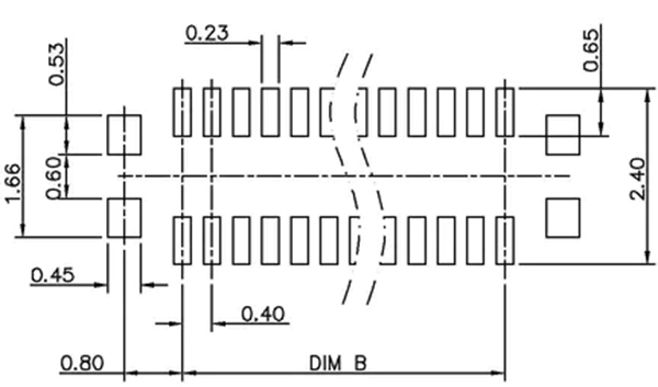 0.8mm pitch board to board connector