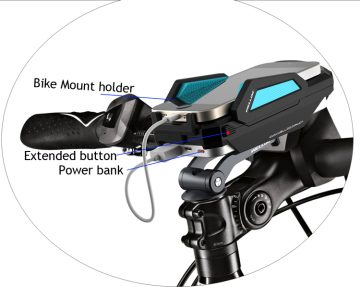 Multiple Mobile Phone Holder for Bike with External Portable Power Bank for Bicycle / Motorcycle