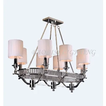 fabric lampshade Stainless Steel Material Modern lights