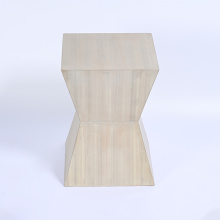 Modern Round Wood Coffee Table with Simple Design