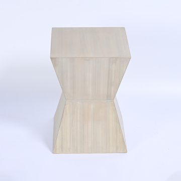 Modern Round Wood Coffee Table with Simple Design