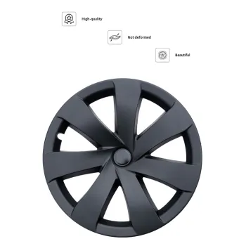 ABS Material Matte Black/Bright Black Car Wheel Covers for Tesla Model Y
