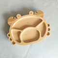 Colecție de plăci de ventuză din silicon pentru animale de bambus pentru bebeluși