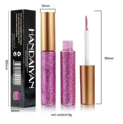 Custom Private Label Waterproof Longlasting Liquid Colorful Glitter Eyeliner