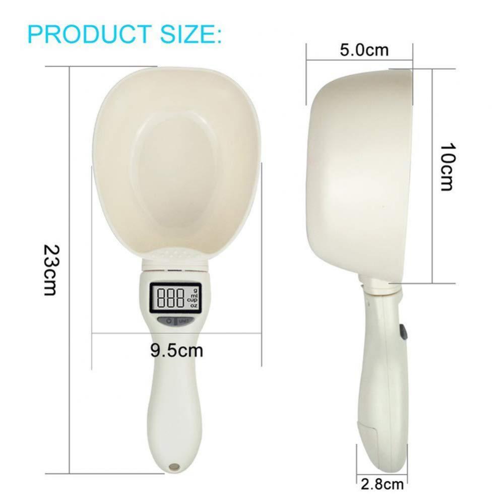 250ml 800g/1g 4 Units Pet Food Feeding Kitchen Baking Cooking Precise Digital Measuring Spoon Scale with LCD Display