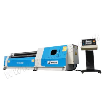HARSLE W12 CNC Hydraulic 4-Roller Galvanized Sheet Bending Machine