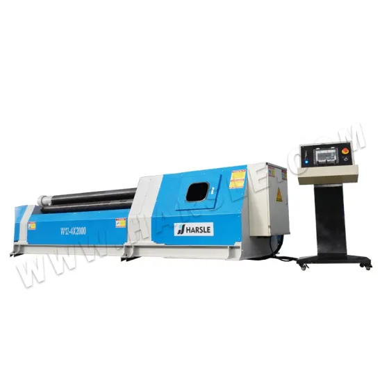 HARSLE W12 CNC Hydraulic 4-Roller Galvanized Sheet Bending Machine