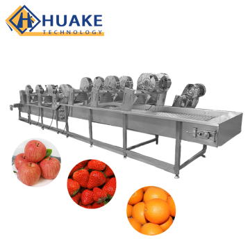 Recirculating Wash Line for Fruits and Vegetables: Apple and Banana Washing Machine