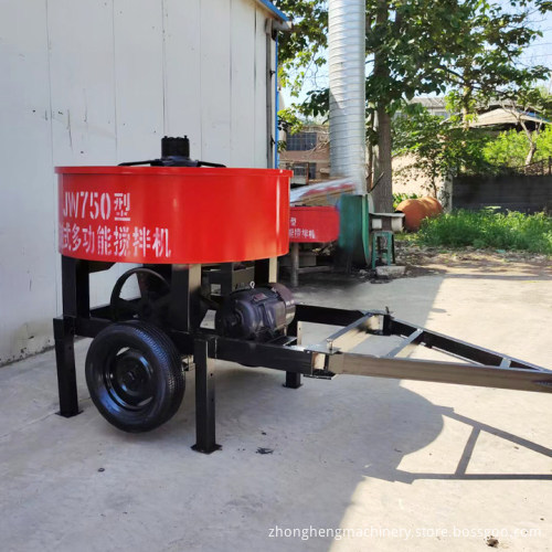 Small Mobile Self-Loading Hydraulic Concrete Mixer Machine