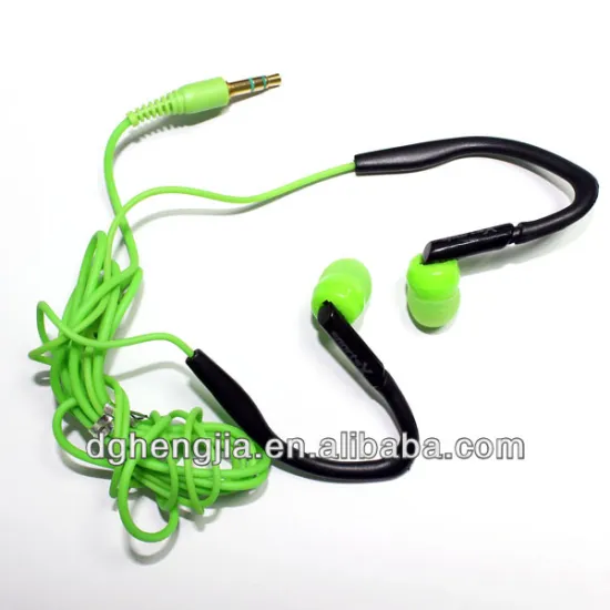 2014 product new super bass stereo fashion mp3 mobile phone sport earhook headphones china factory manufacturer