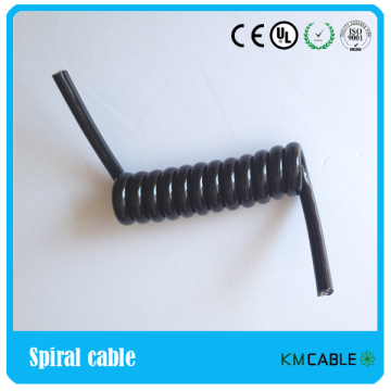 Encoder spiral power cable