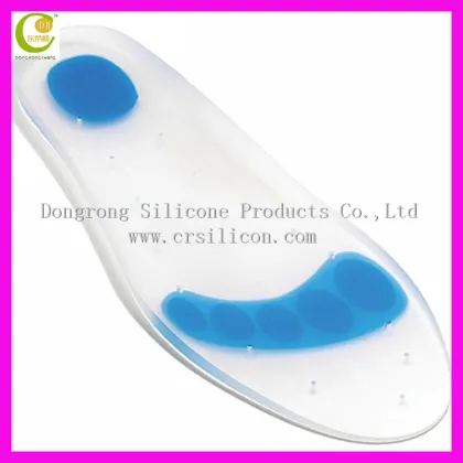Gel Silicone Tpu Material Shock Absorbing Silicone Gel Insoles For Shoes