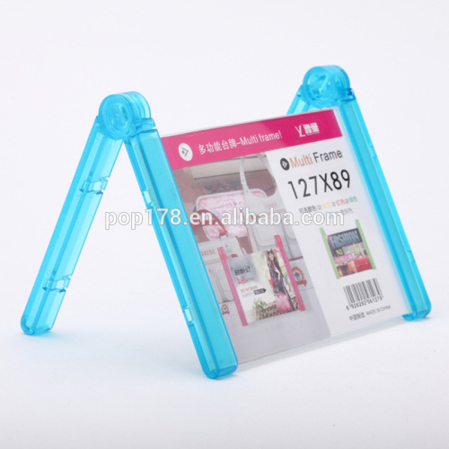 Wholesale New Style Double Sided Plastic Transparent Picture Frame