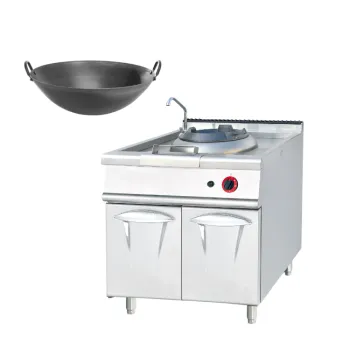 Commercial Freestanding LPG Propane Wok Burner Stove with Stainless Steel Cooktop