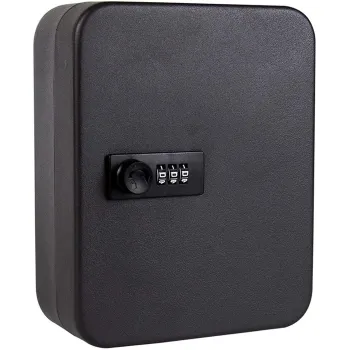 Labeled Hook Steel Key Box