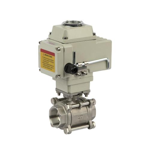 Electric 3pc Stainless Steel Threaded Electric Ball Valve