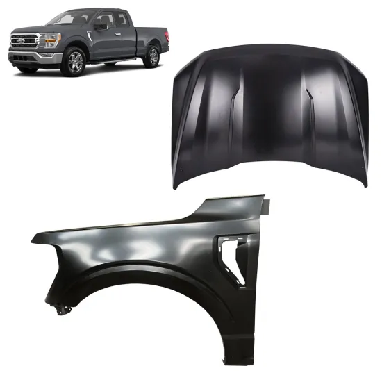 High-Quality Steel or Aluminum Front Fender Flares for Ford F150 2021