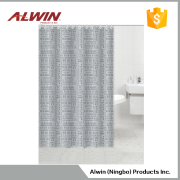 Polyester hotel printing shower curtain 9060-1