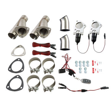 Custom Electric Exhaust Cutout Valve - 2.5 to 3.5 Inch with Remote Switch