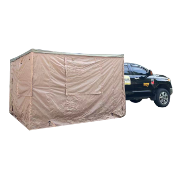 Roll Out Car Top Awning - 270 Degree Free Standing Car Side Tent for Camping