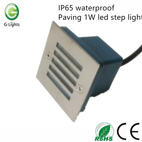 IP65 pavimento impermeável 1W conduziu a luz de etapa