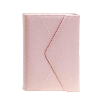 160-Ruled Pink Velvet Hardcover Journal with Magnetic Flap Closure and 3 Bookmarks