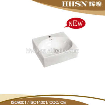 HH165 Small Square Ceramic Bathroom Sink